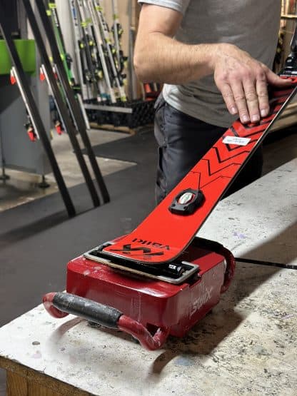 Swix T60 Wax Roller in use by Race Tech Ski Service
