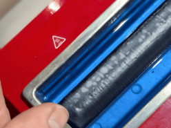 Wax roller not hot 1 A roller on a wax roller that is not hot enough to use yeton